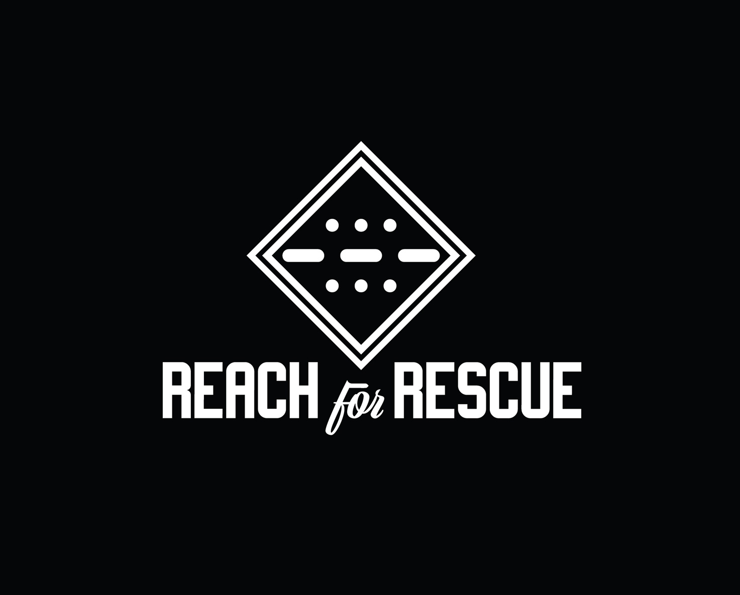 A cover photo showing the finished Reach for Rescue logo.